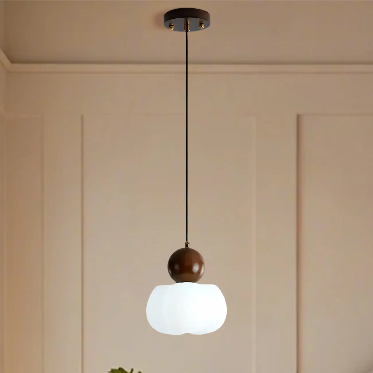 Modern Wooden Cloud Pendant Light for Bedroom #size