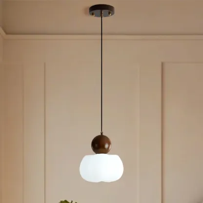 Modern Wooden Cloud Pendant Light for Bedroom Image - 15