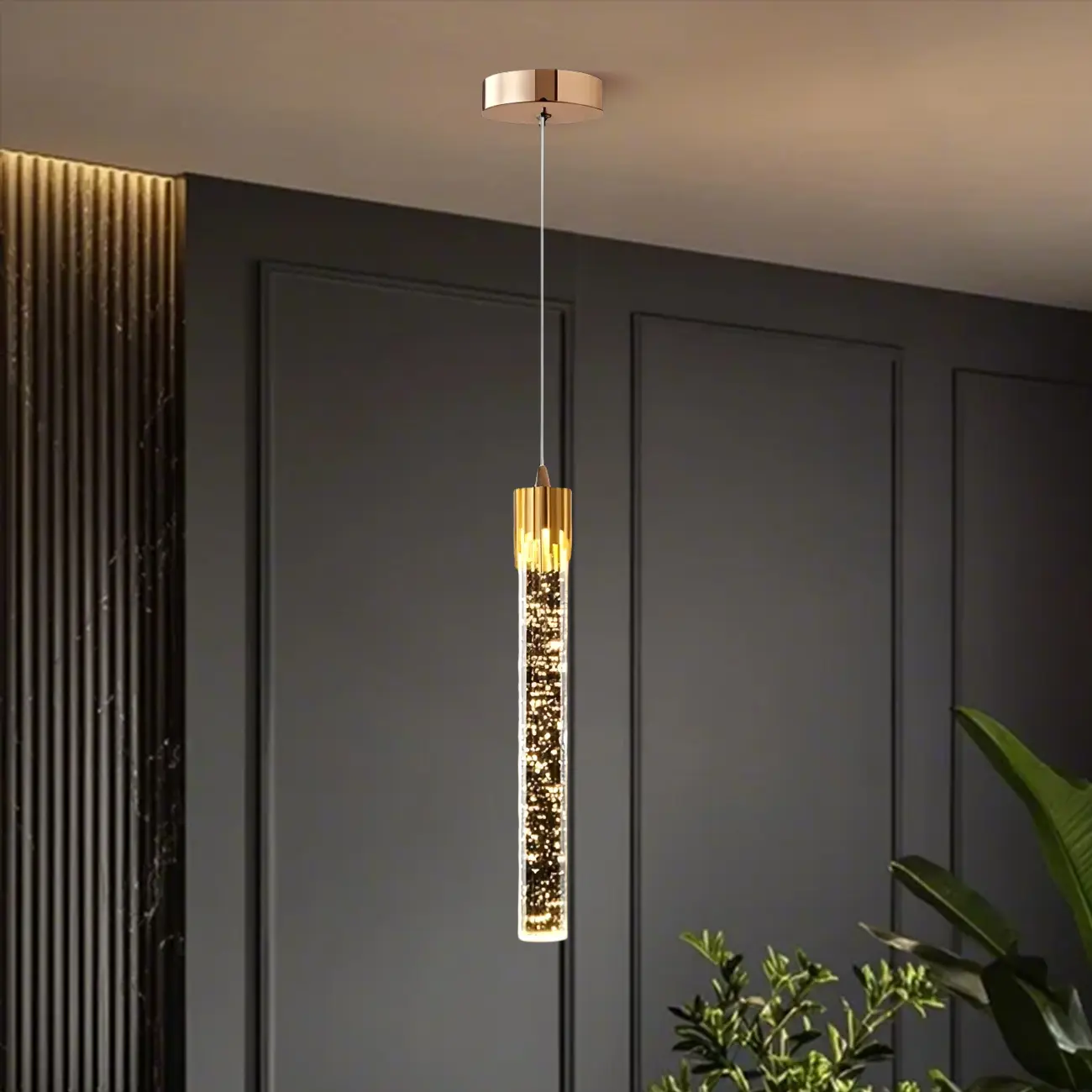 Modern Gold Glass Pendant Light for Dining Room Image - 16 | homeyfad