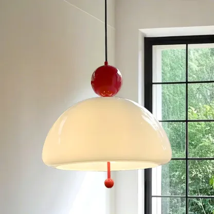 Minimalist 3-Light Dome Glass Chandelier for Dining Room Image - 4