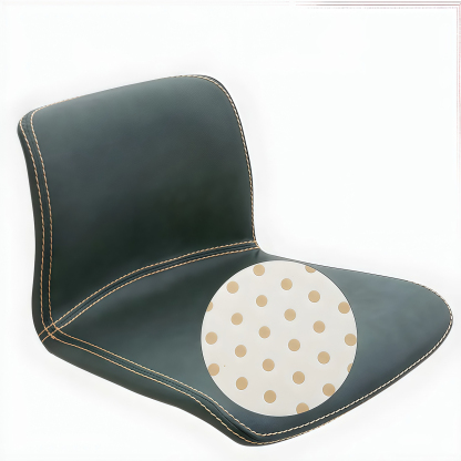 Square Low Back Leather Bar Stools with Footrest