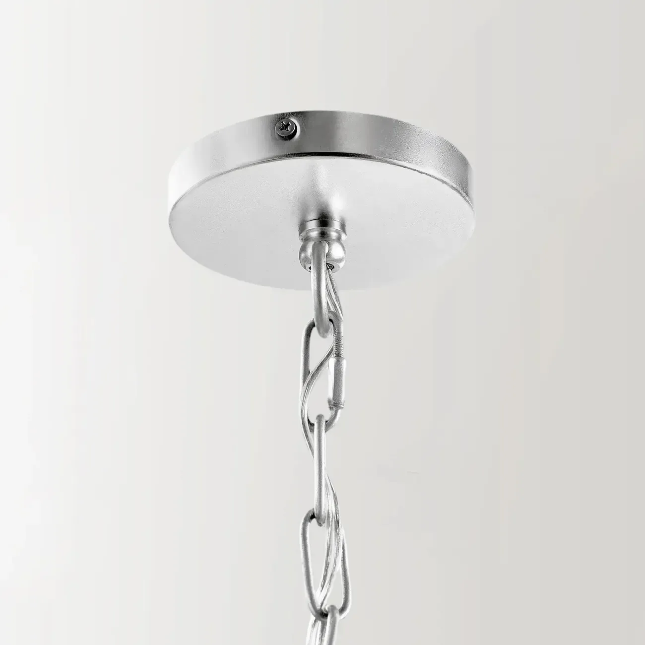 Modern Metal Silver Leaf Shape Pendant Light Image - 4