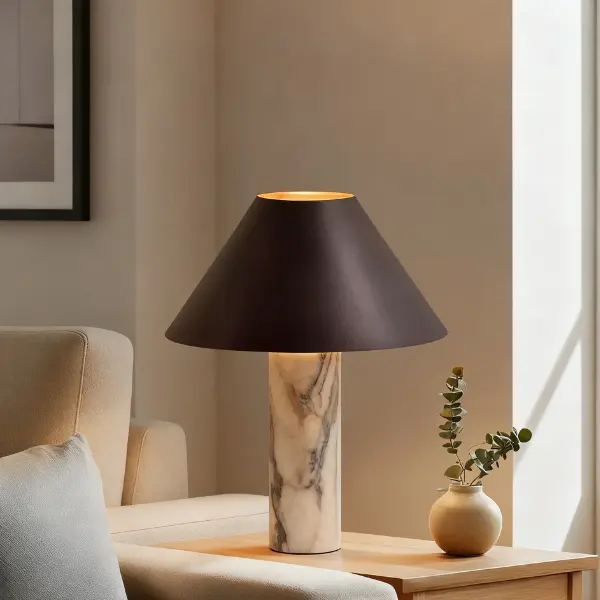 table lamp in living room