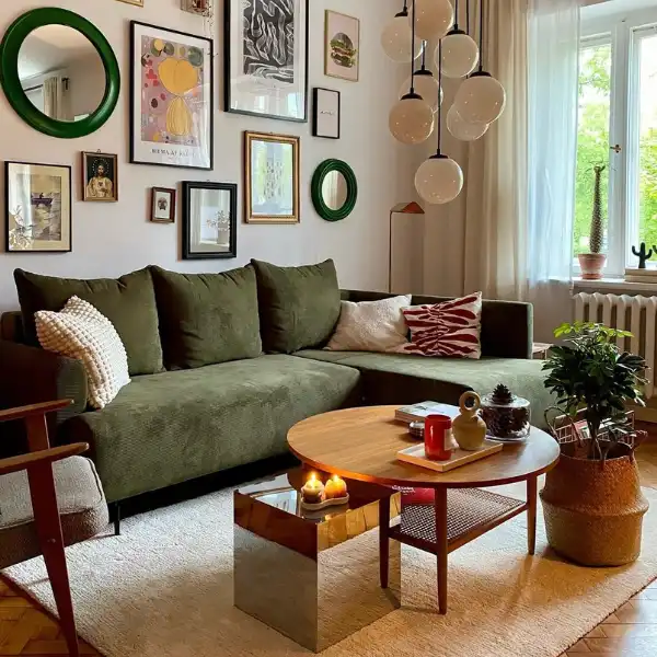 plants in living room