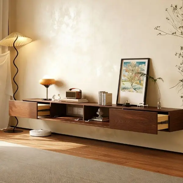 Wood Floating TV Stand