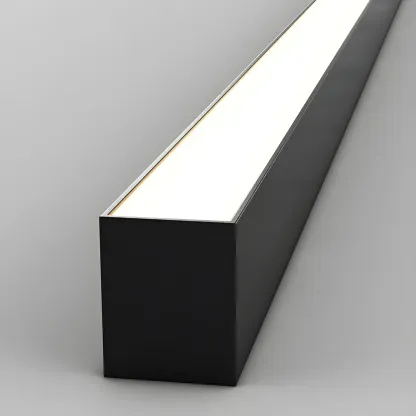 24"-39.5" L Stylish Black Linear LED Flush Ceiling Light Image - 8