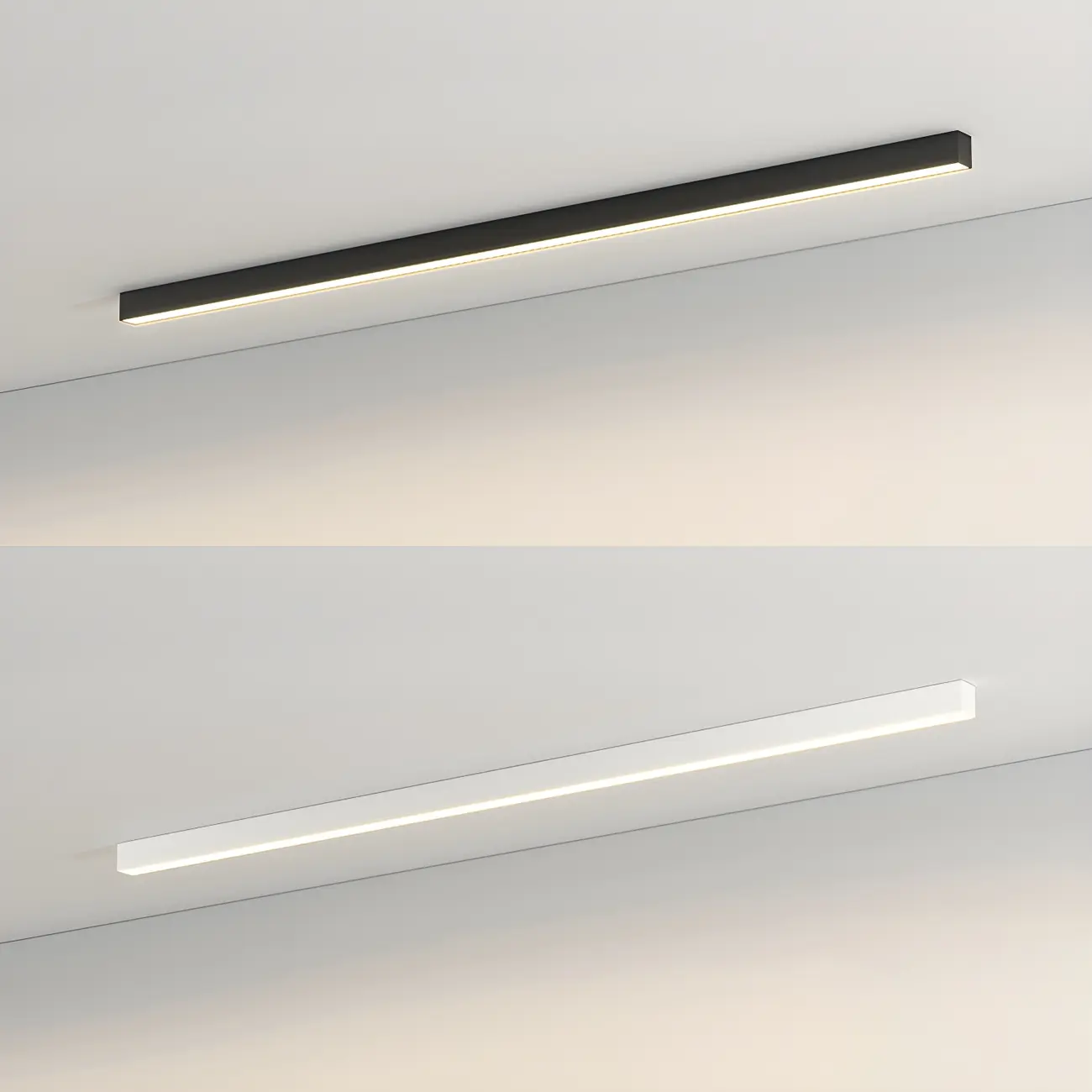 24"-39.5" L Stylish Black Linear LED Flush Ceiling Light Image - 14 | homeyfad