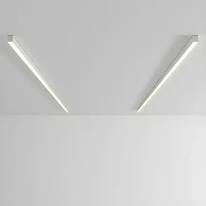 24"-39.5" L Stylish Black Linear LED Flush Ceiling Light Image - 16