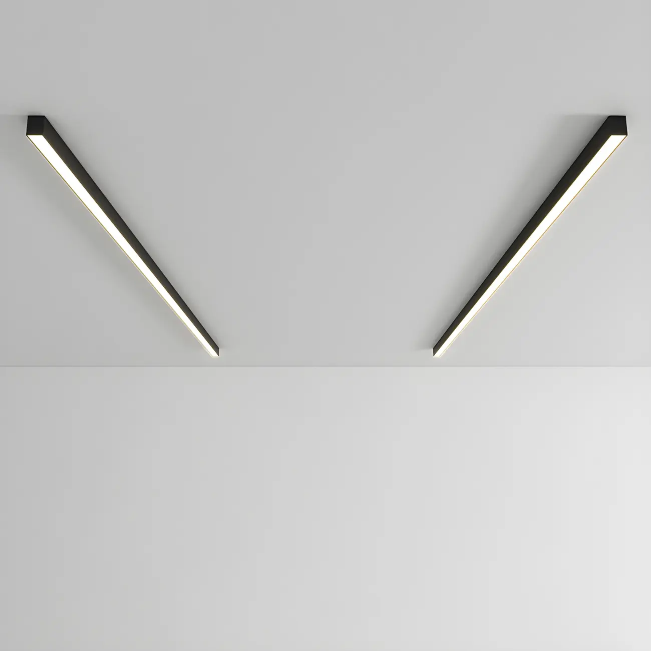 24"-39.5" L Stylish Black Linear LED Flush Ceiling Light Image - 18 | homeyfad