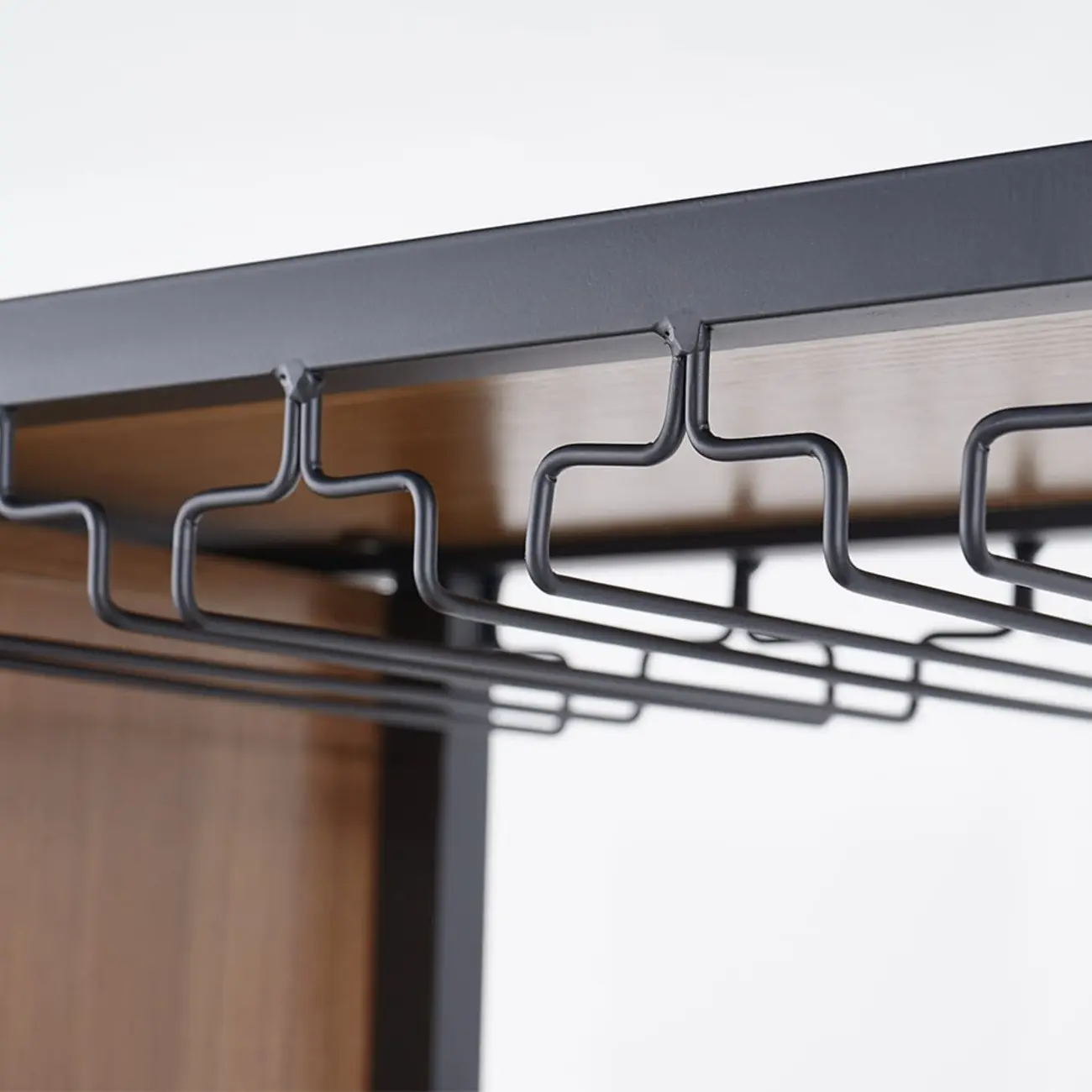 Freestanding Industrial Metal Eco-Board Wine Rack Cabinet Image - 6 | homeyfad