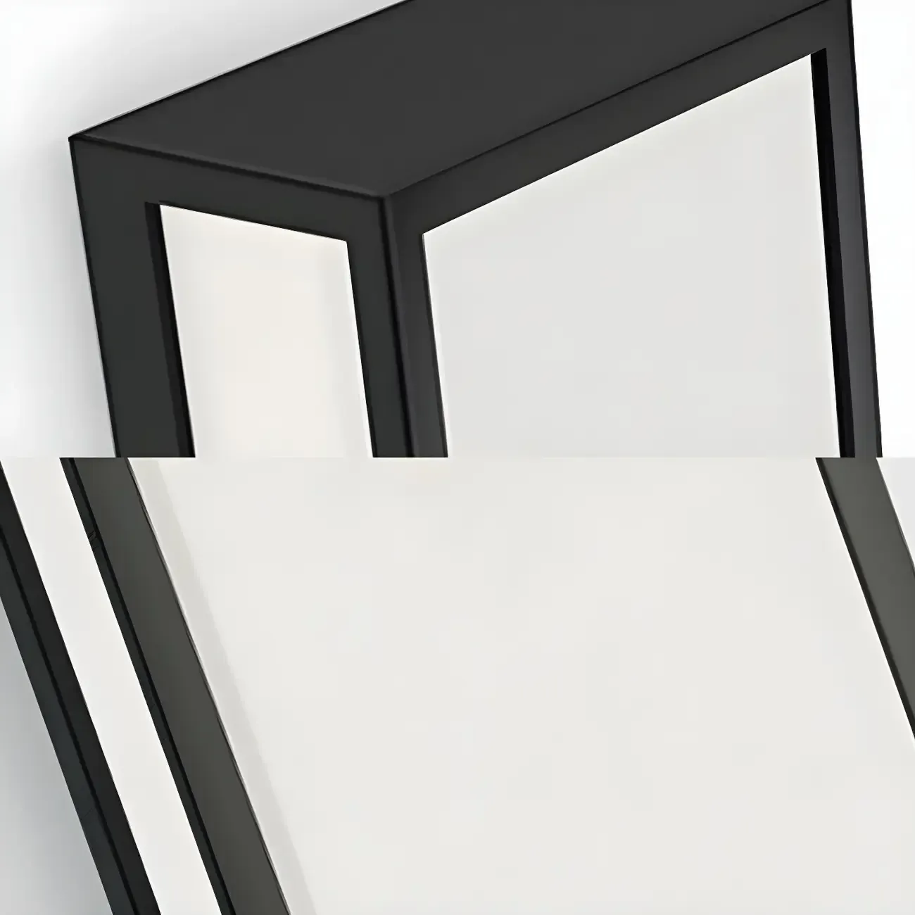 Modern Metal Black Rectangle Wall Light for Outdoor Image - 8