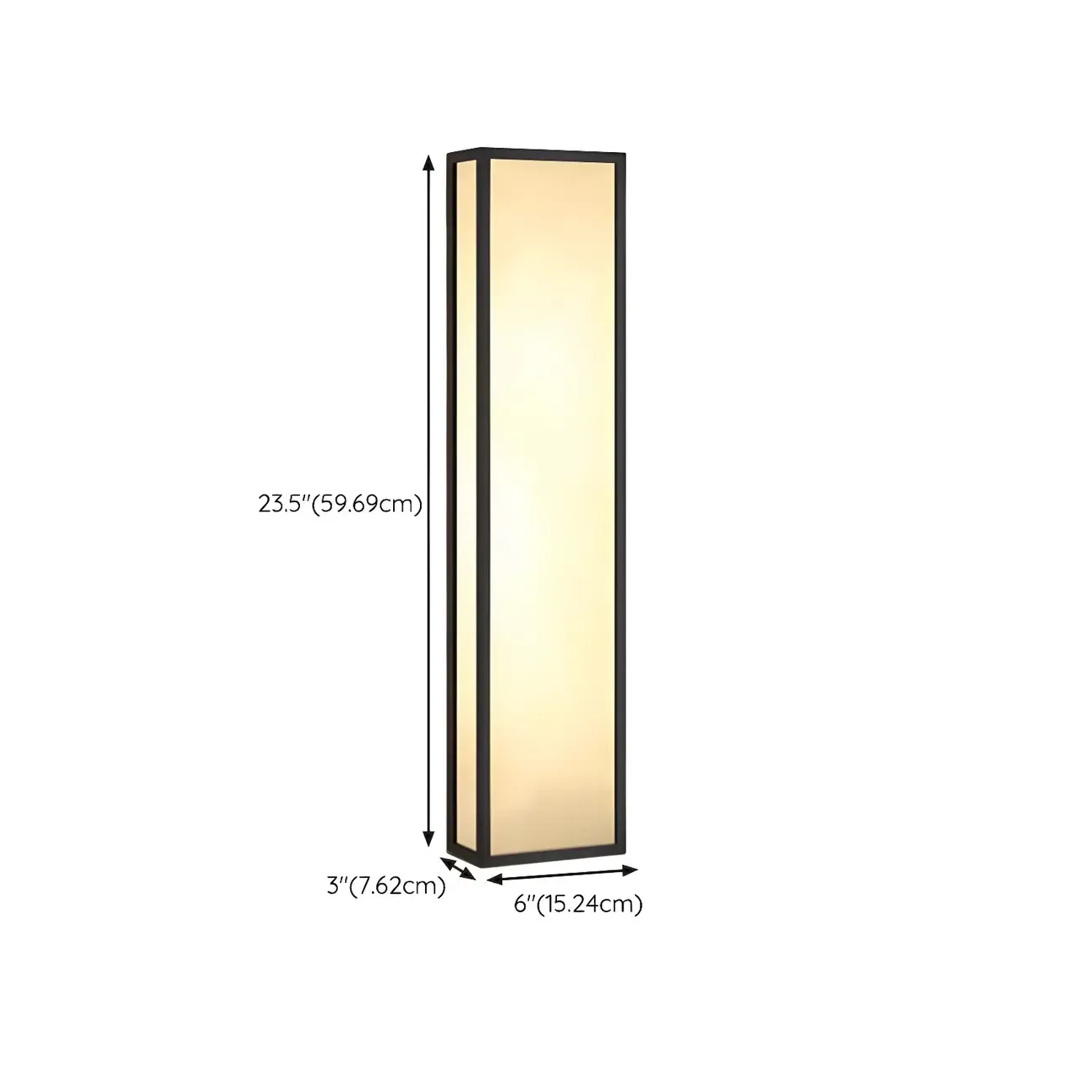 Modern Metal Black Rectangle Wall Light for Outdoor Image - 16