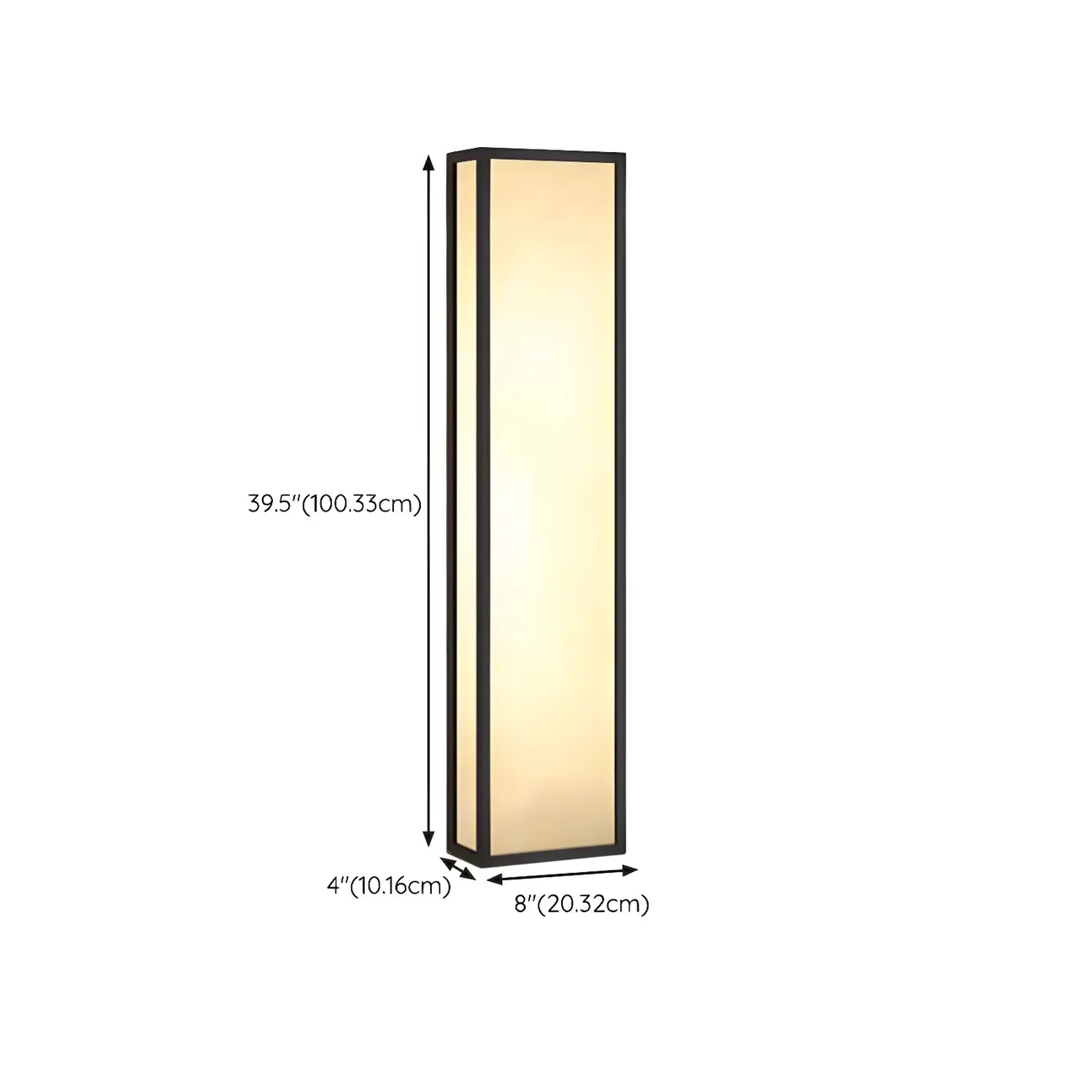 Modern Metal Black Rectangle Wall Light for Outdoor Image - 18 | homeyfad