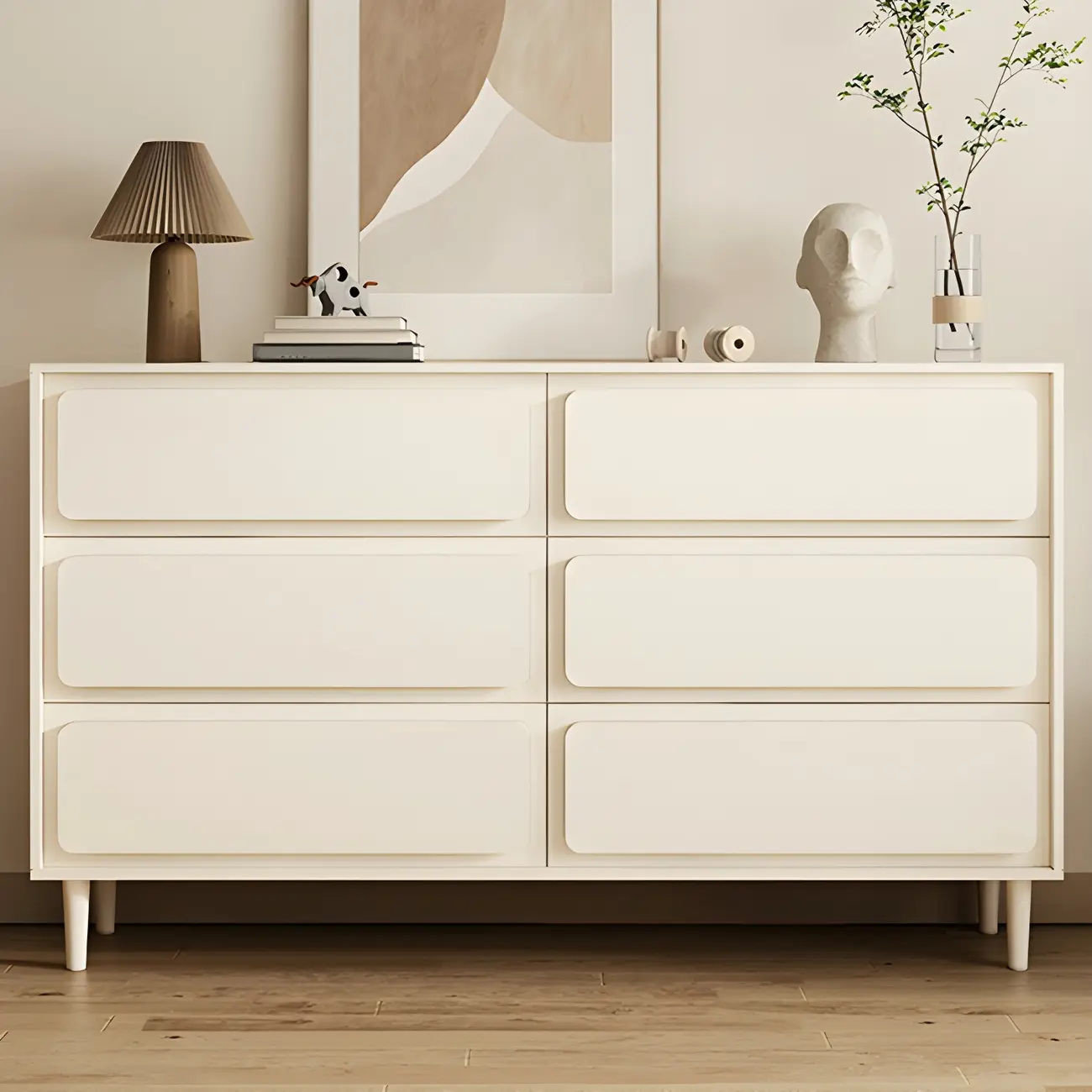 Modern White Wood Dressers & Chests with Soft Close Drawers Image - 3 | homeyfad
