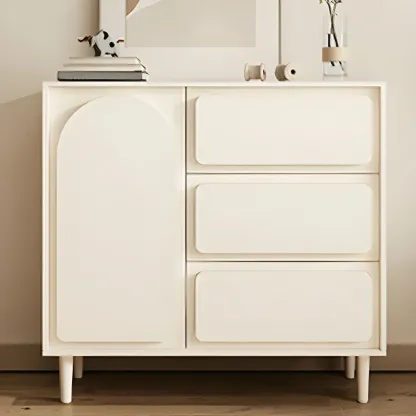 Modern White Wood Dressers & Chests with Soft Close Drawers Image - 5