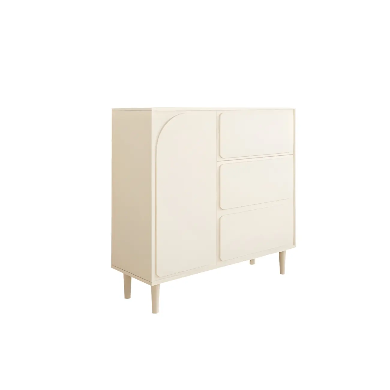 Modern White Wood Dressers & Chests with Soft Close Drawers Image - 10 | homeyfad