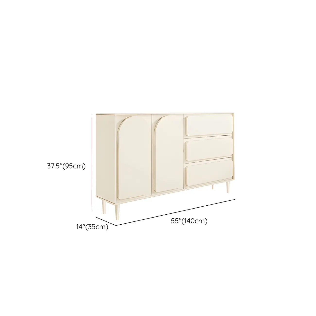 Modern White Wood Dressers & Chests with Soft Close Drawers Image - 17 | homeyfad