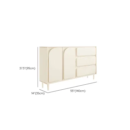 Modern White Wood Dressers & Chests with Soft Close Drawers Image - 17