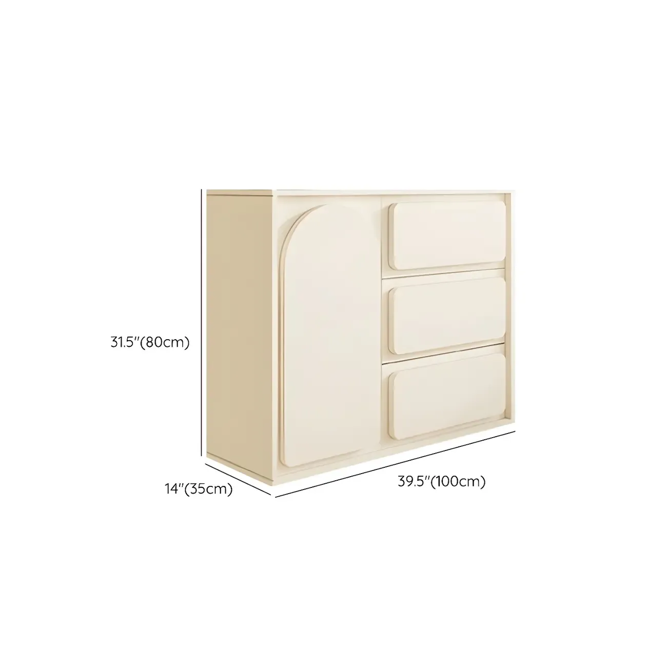 Modern White Wood Dressers & Chests with Soft Close Drawers Image - 19