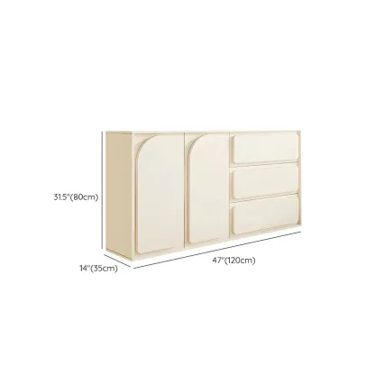 Modern White Wood Dressers & Chests with Soft Close Drawers Image - 20