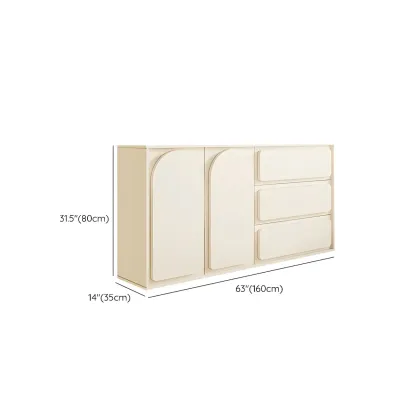 Modern White Wood Dressers & Chests with Soft Close Drawers Image - 22