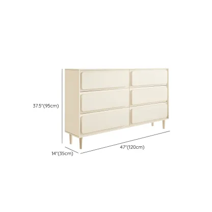 Modern White Wood Dressers & Chests with Soft Close Drawers Image - 23