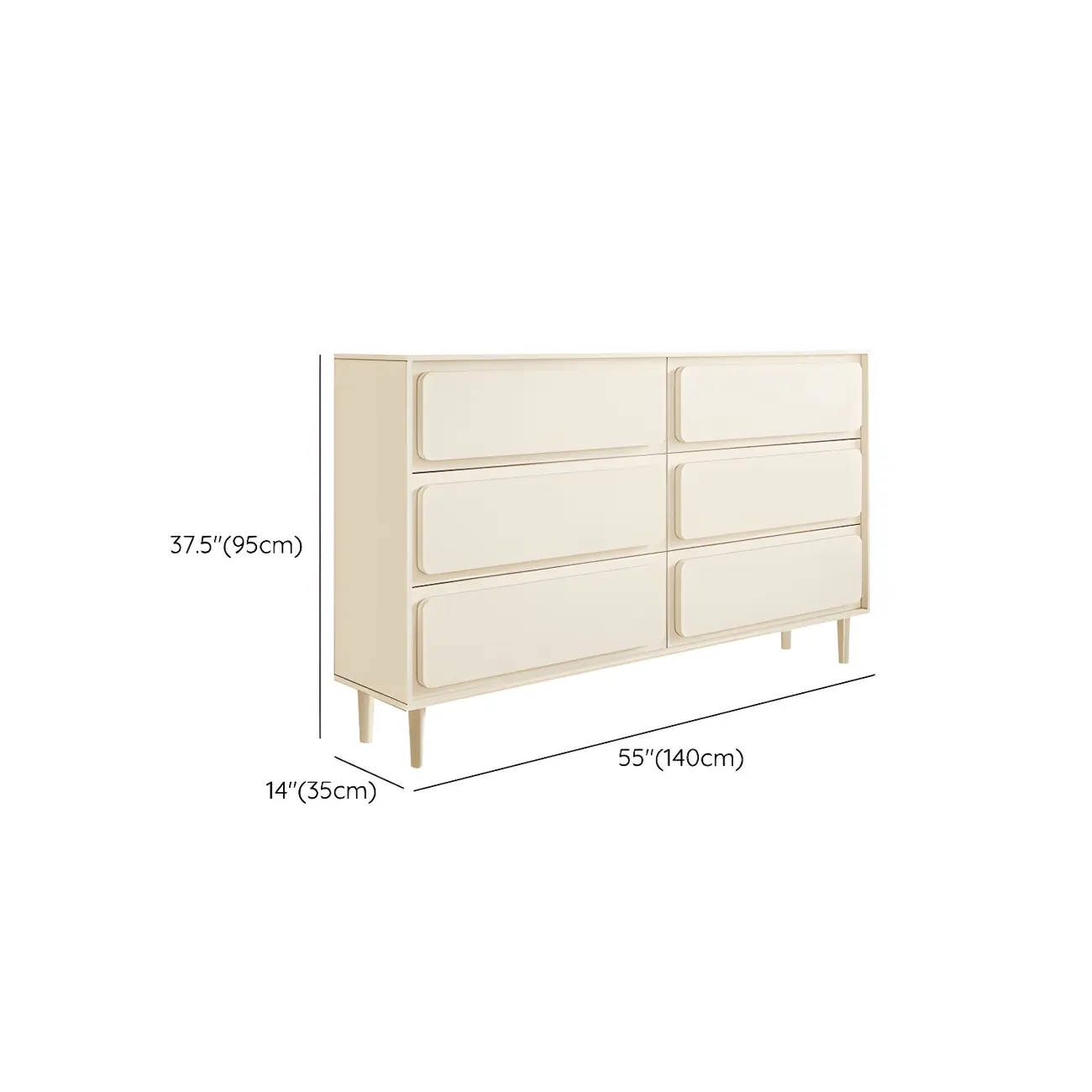 Modern White Wood Dressers & Chests with Soft Close Drawers Image - 24 | homeyfad