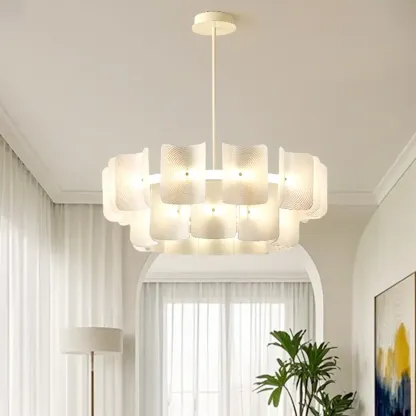 Modern LED Fingerprint Chandelier with Third-Gear Dimming  Image - 4