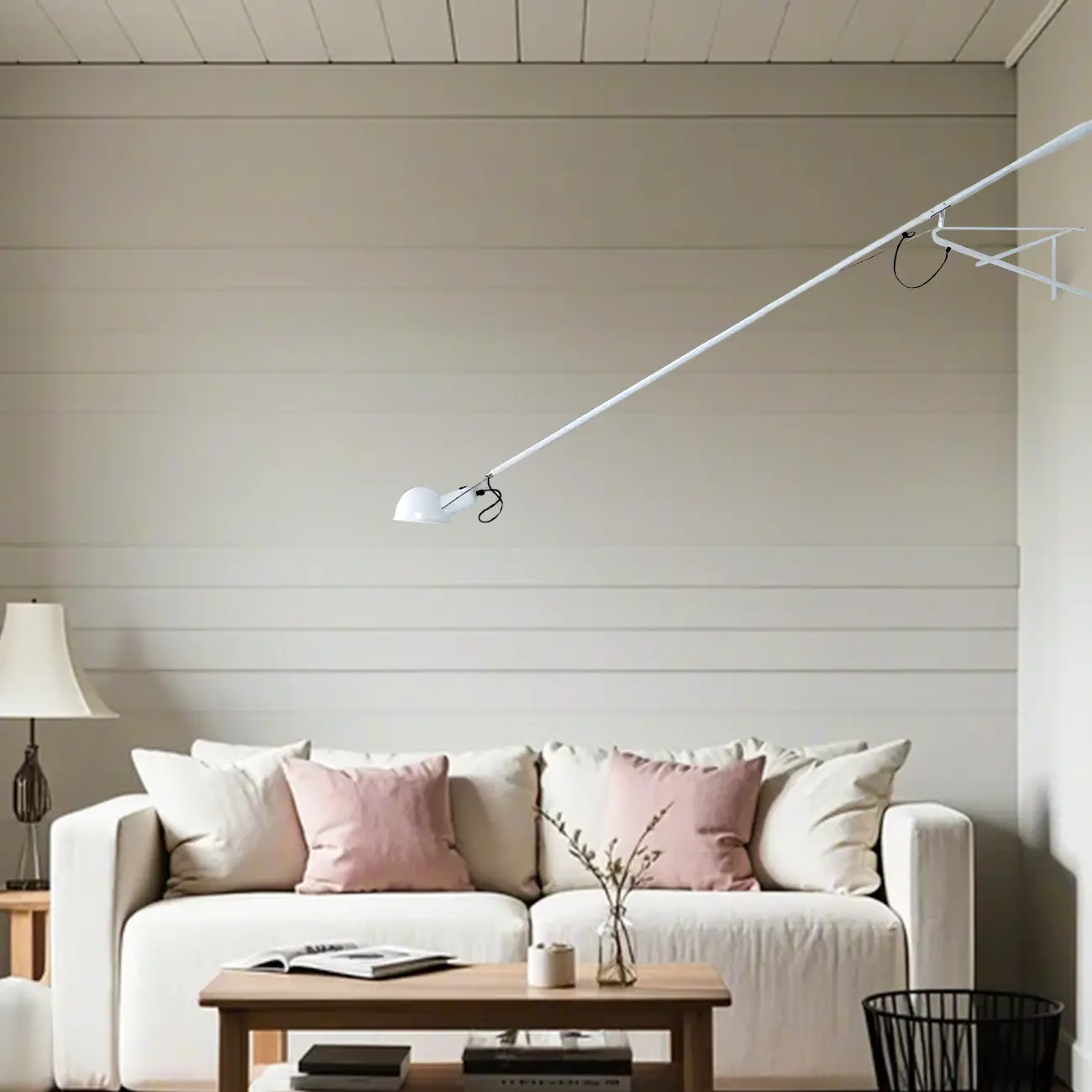 Postmodern Metal Long Swing Arm Wall Light Image - 3 | homeyfad