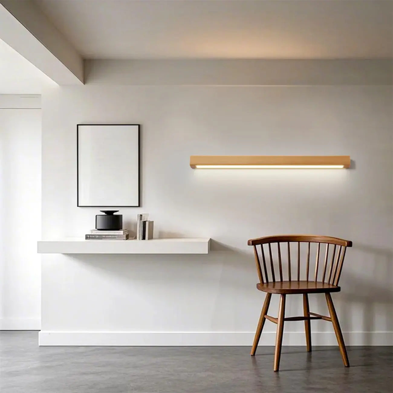 Modern Wood LED Bathroom Vanity Light 3-Gear Dimming Image - 6 | homeyfad