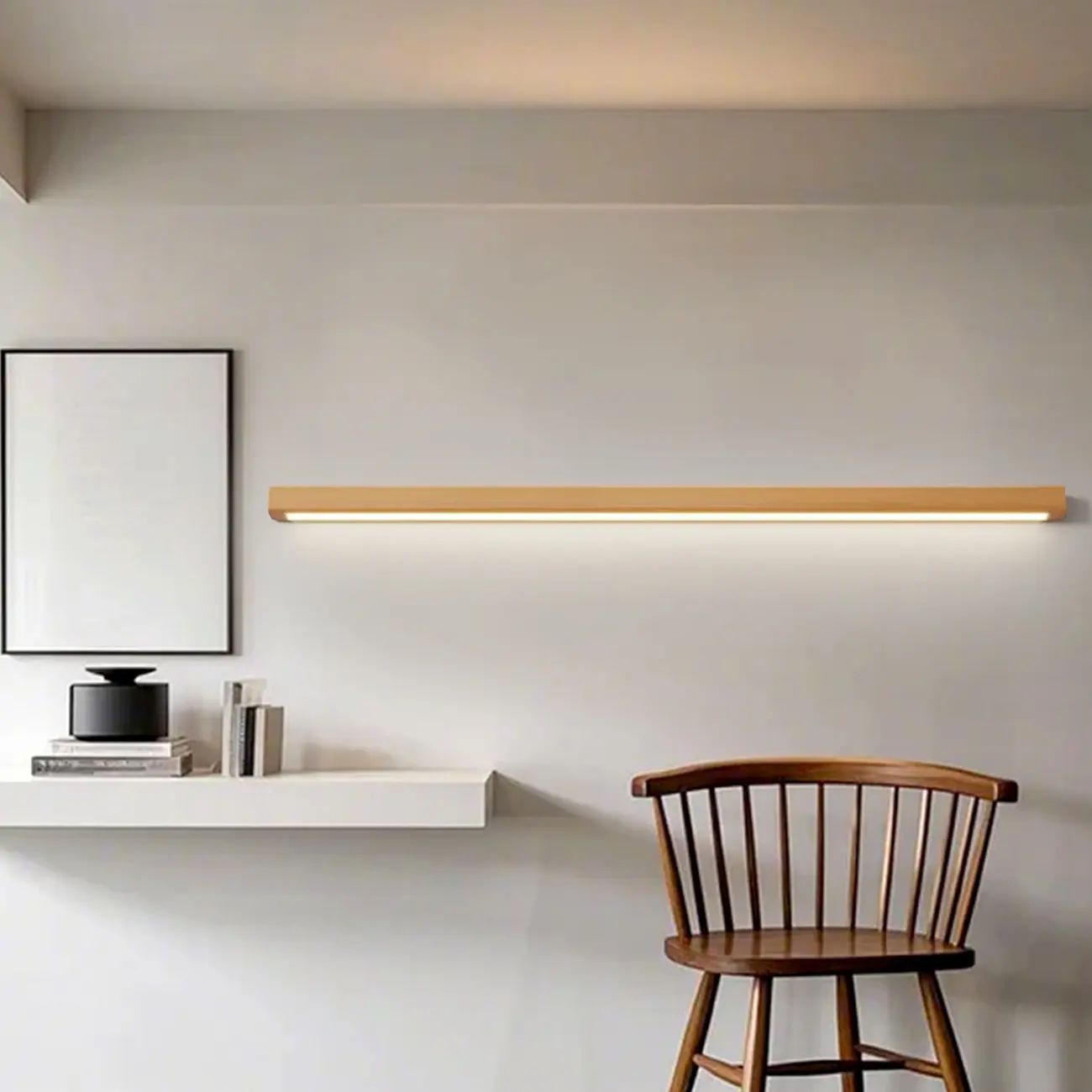 Modern Wood LED Bathroom Vanity Light 3-Gear Dimming Image - 10 | homeyfad