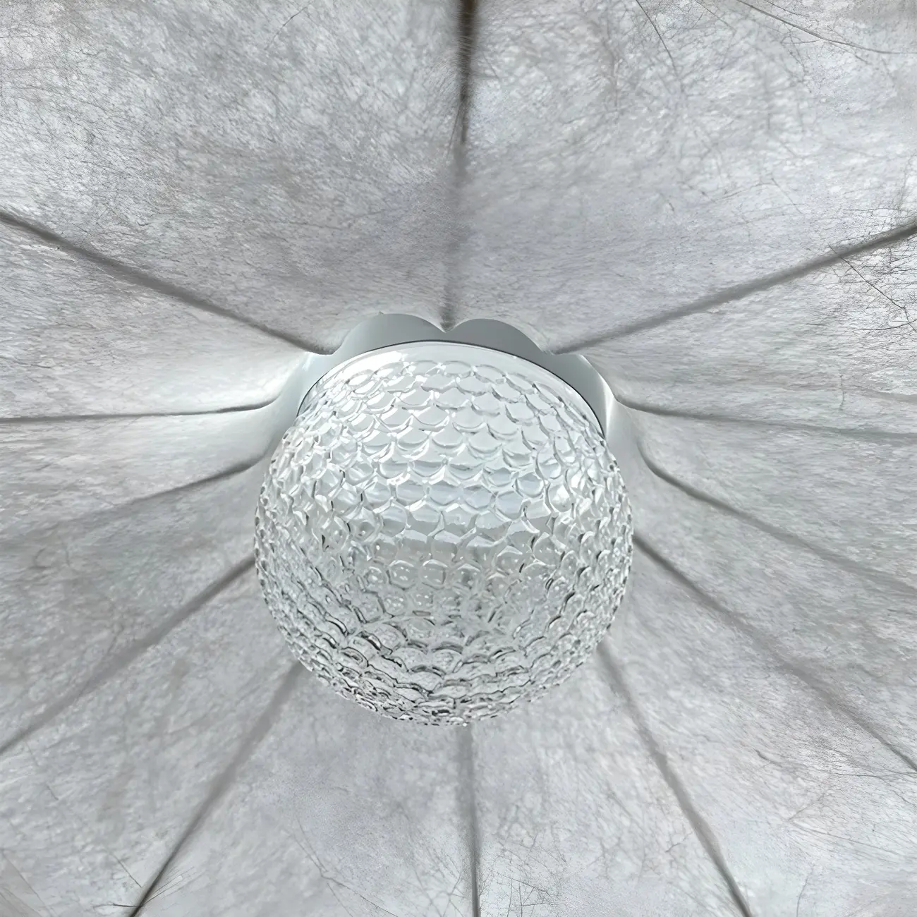 Modern White Flower-Shaped Drum Chandelier Height Adjustable Image - 7 | homeyfad