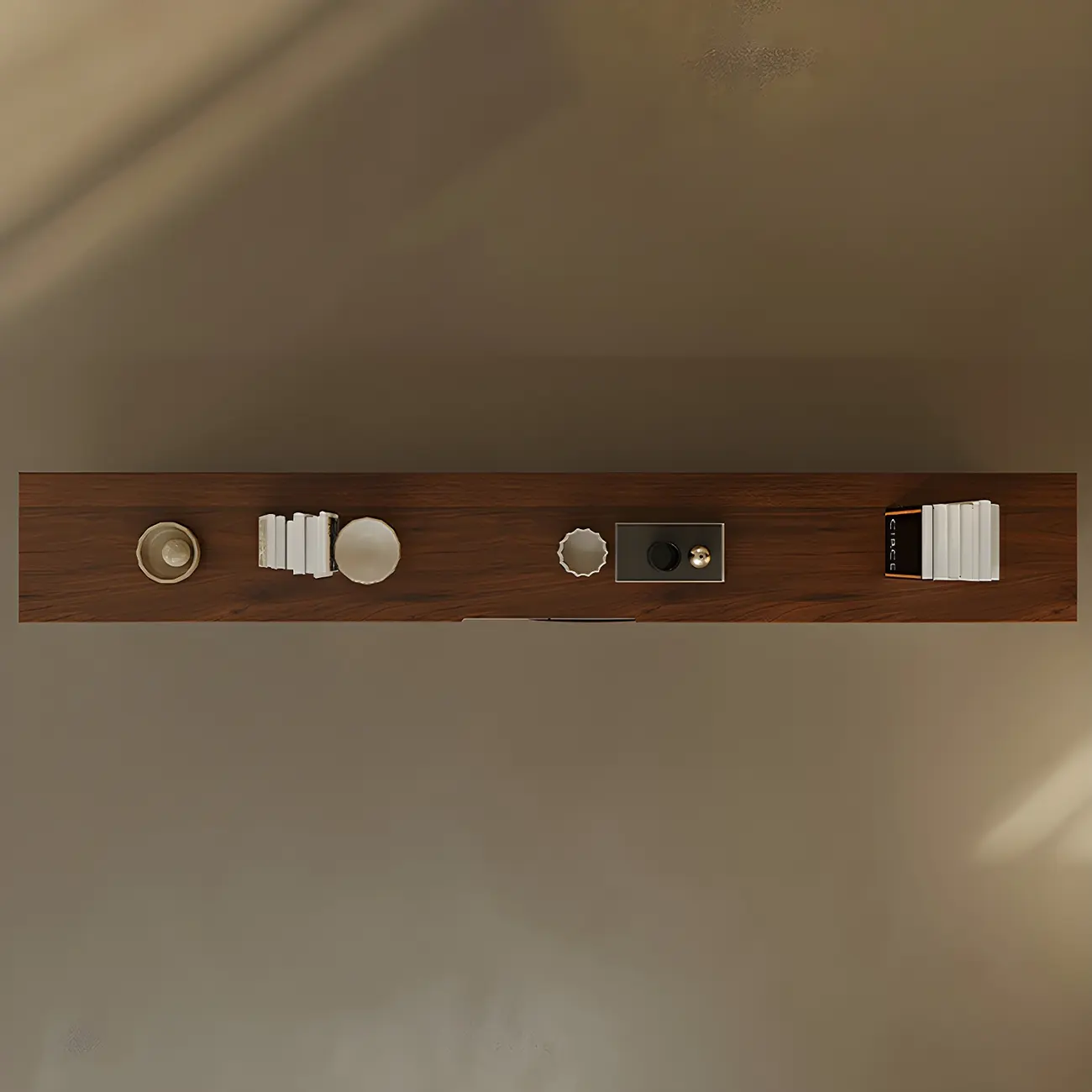 Industrial Wooden Mueble Flotante Para TV Stand with 4-Drawers Image - 5 | homeyfad