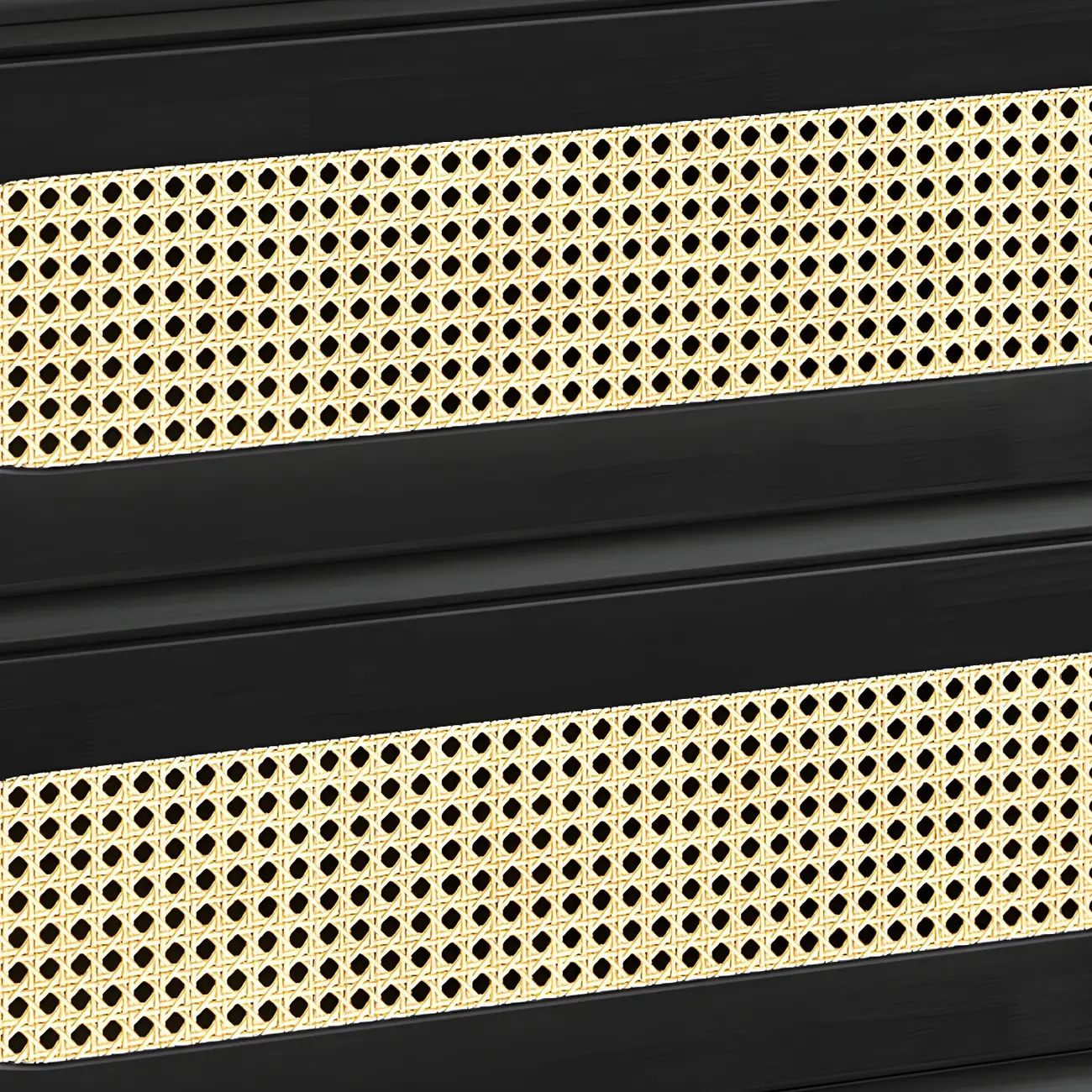 Brown Wood Rattan Front Accent Chest with Multi-Drawer | homeyfad