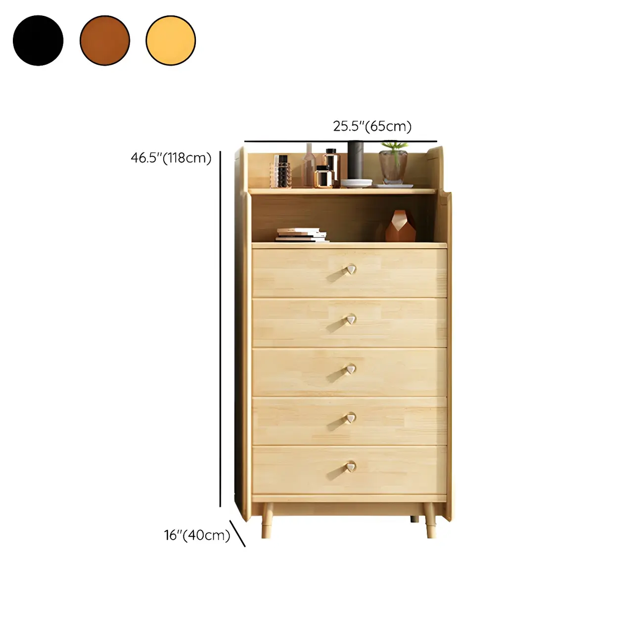 Brown Wood Rattan Front Accent Chest with Multi-Drawer | homeyfad