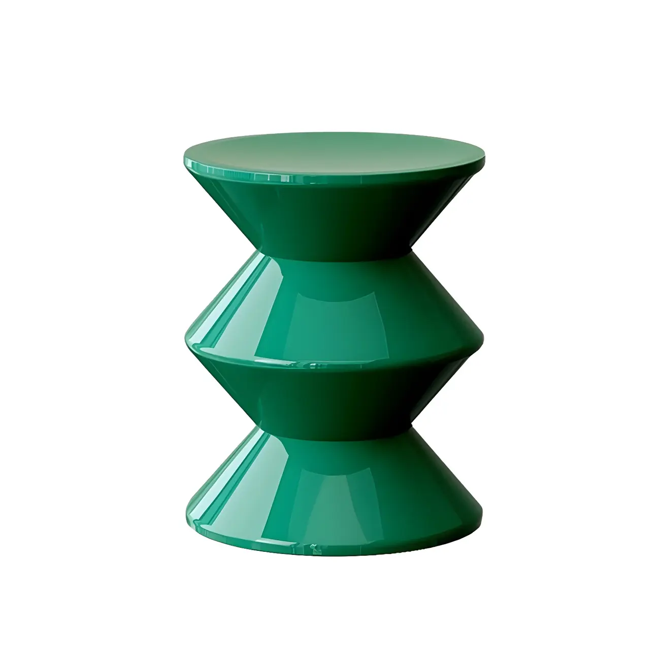 Modern  Orange Bedside Table Round Acrylic Nightstand Image - 21 | homeyfad