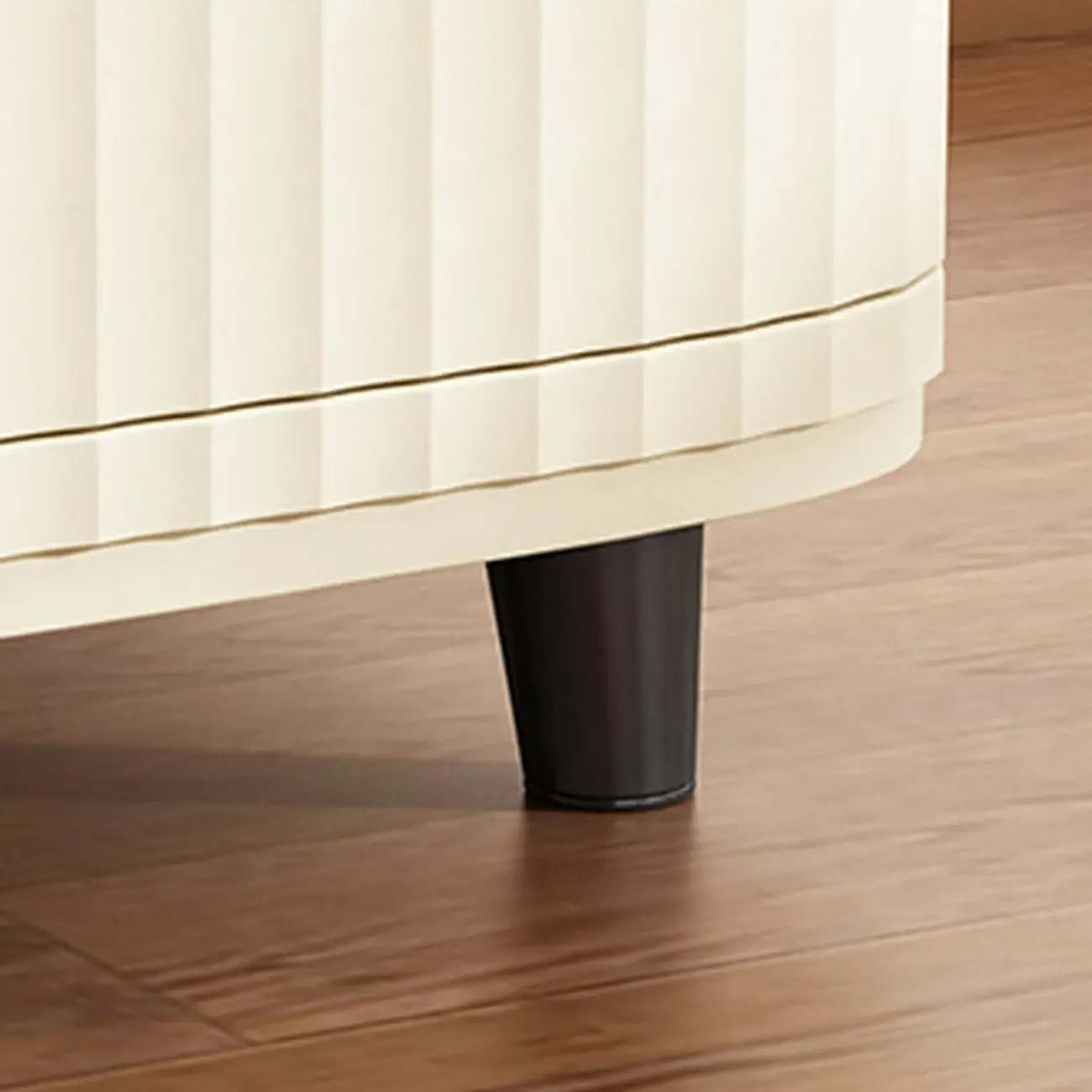 Modern Beige Bedside Table with Drawer Storage Nightstands Image - 20