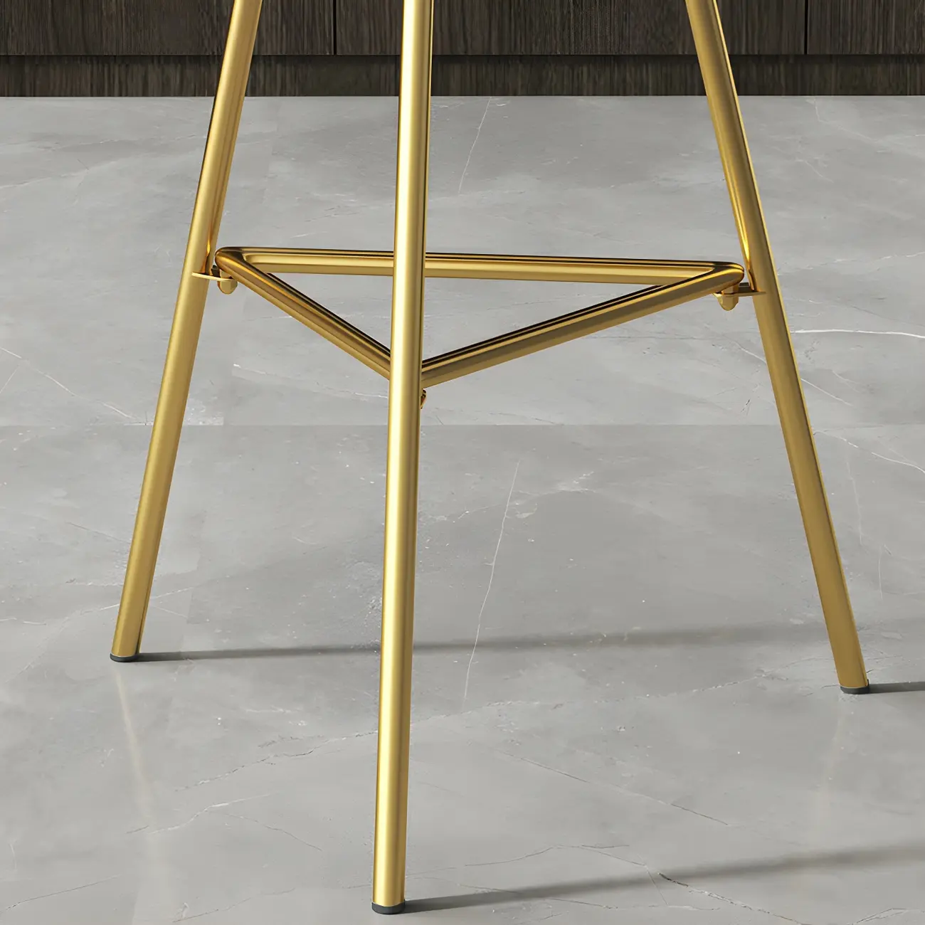 Modern Glam Round Gold Metal Tripod Bar Tables Image - 8 | homeyfad