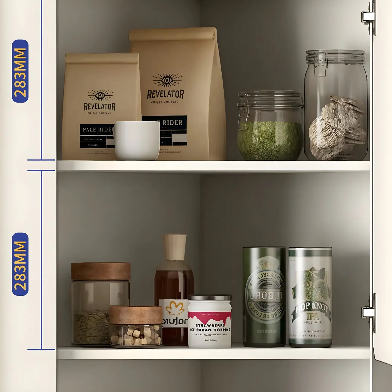 Chic White Wood Corner Cabinet with Open Shelves Image - 6 | homeyfad