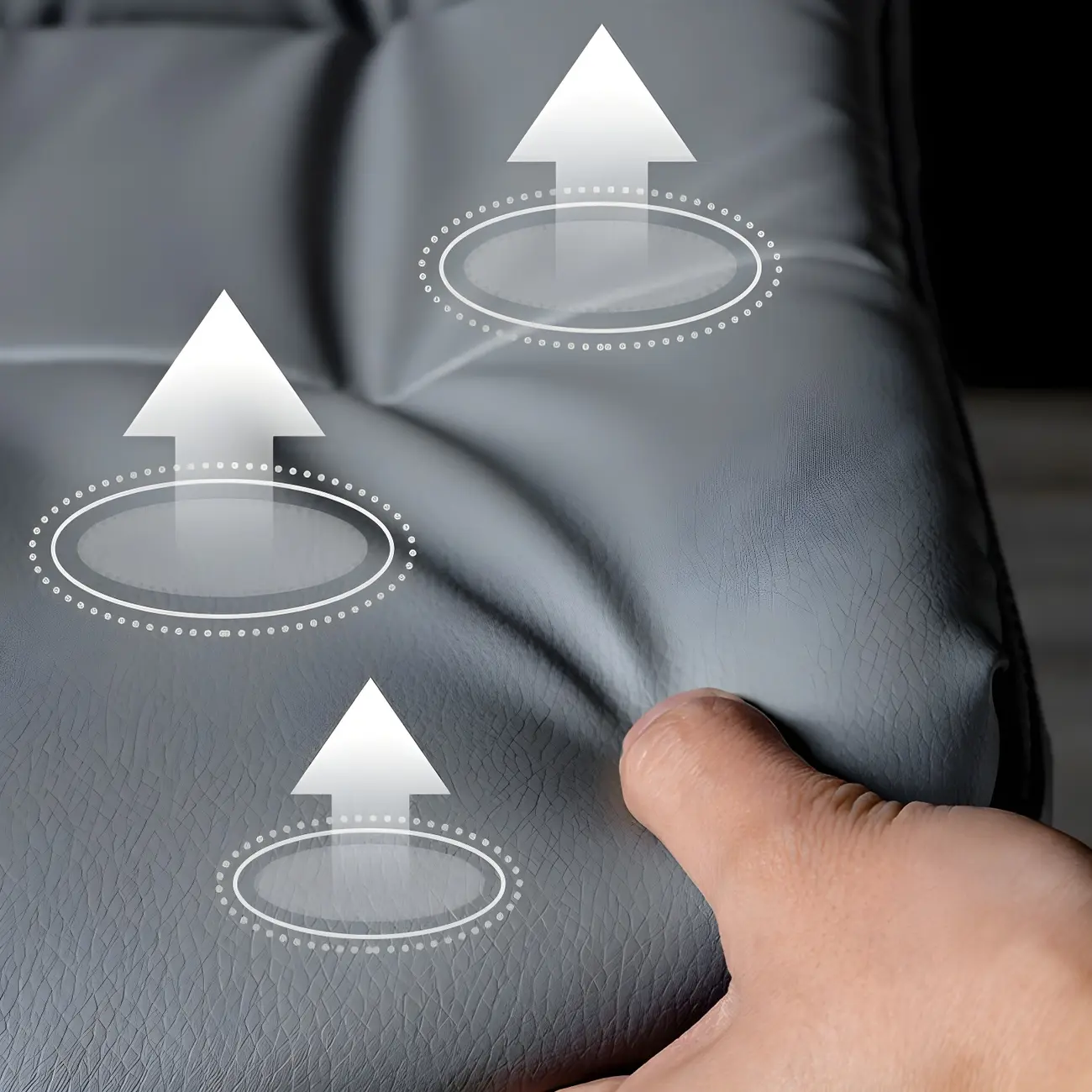 Adjustable Leather Low Back Swivel Bar Stool Image - 13 | homeyfad