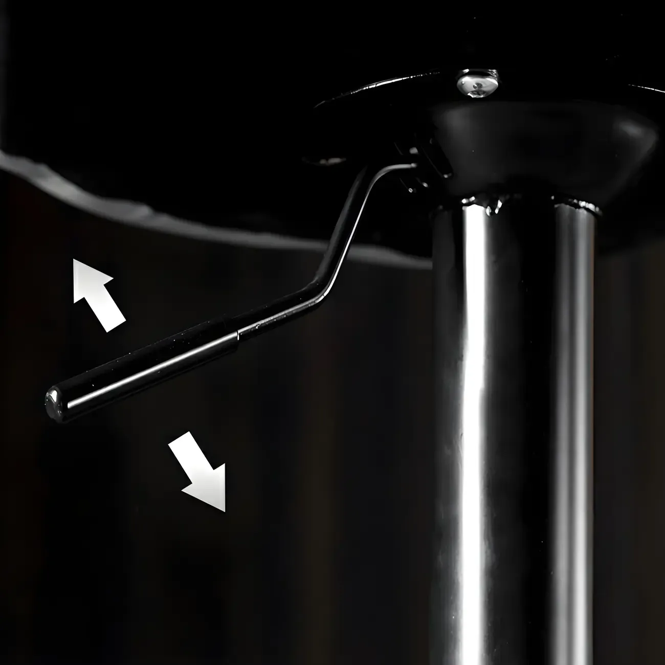 Adjustable Leather Low Back Swivel Bar Stool Image - 14