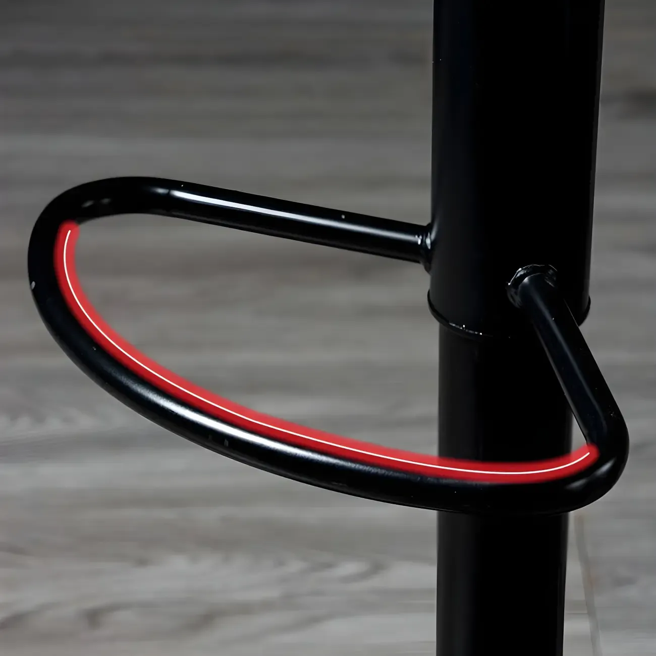 Adjustable Leather Low Back Swivel Bar Stool Image - 15