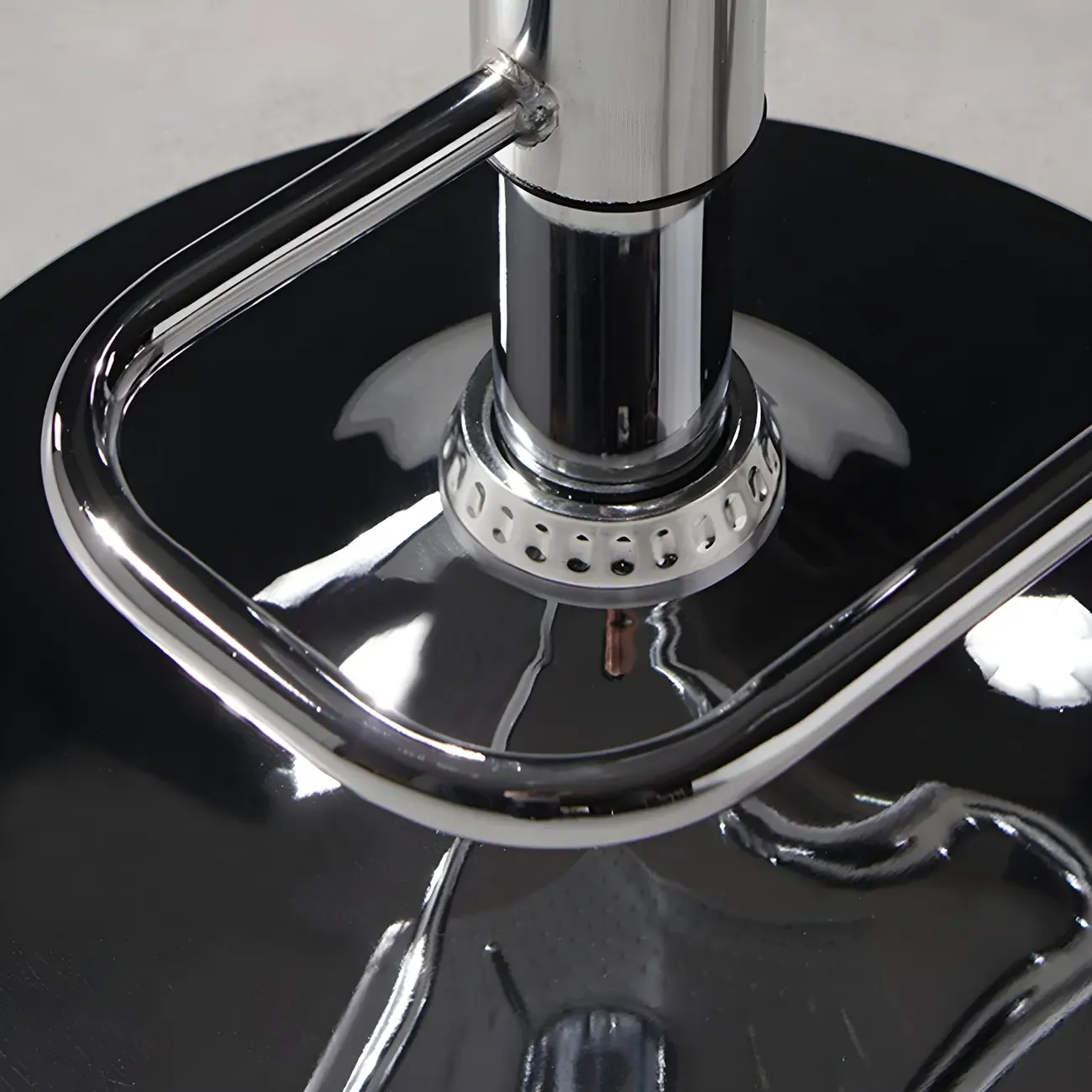 Elegant Plastic Adjustable Swivel Bar Stools with Back for Home Image - 13