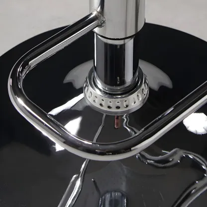 Elegant Plastic Adjustable Swivel Bar Stools with Back for Home Image - 13