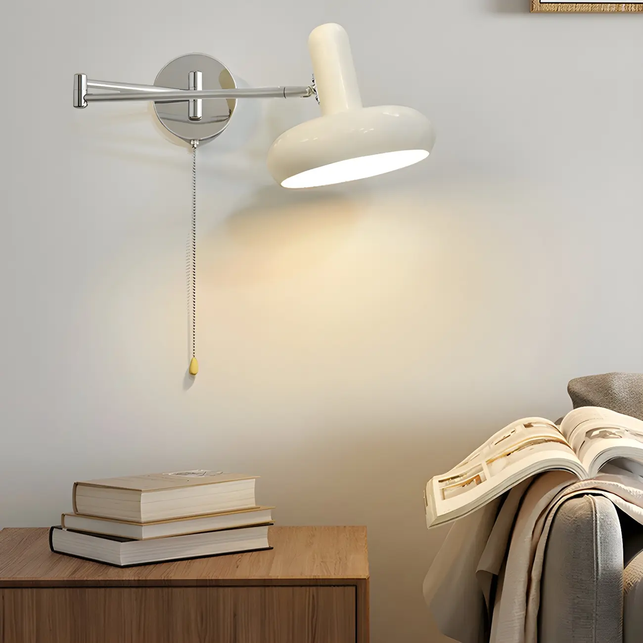 Industrial Metal Stylish Swing Arm Wall Light Image - 1 | homeyfad