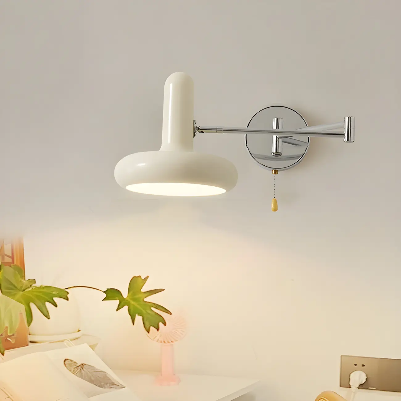 Industrial Metal Stylish Swing Arm Wall Light Image - 2 | homeyfad