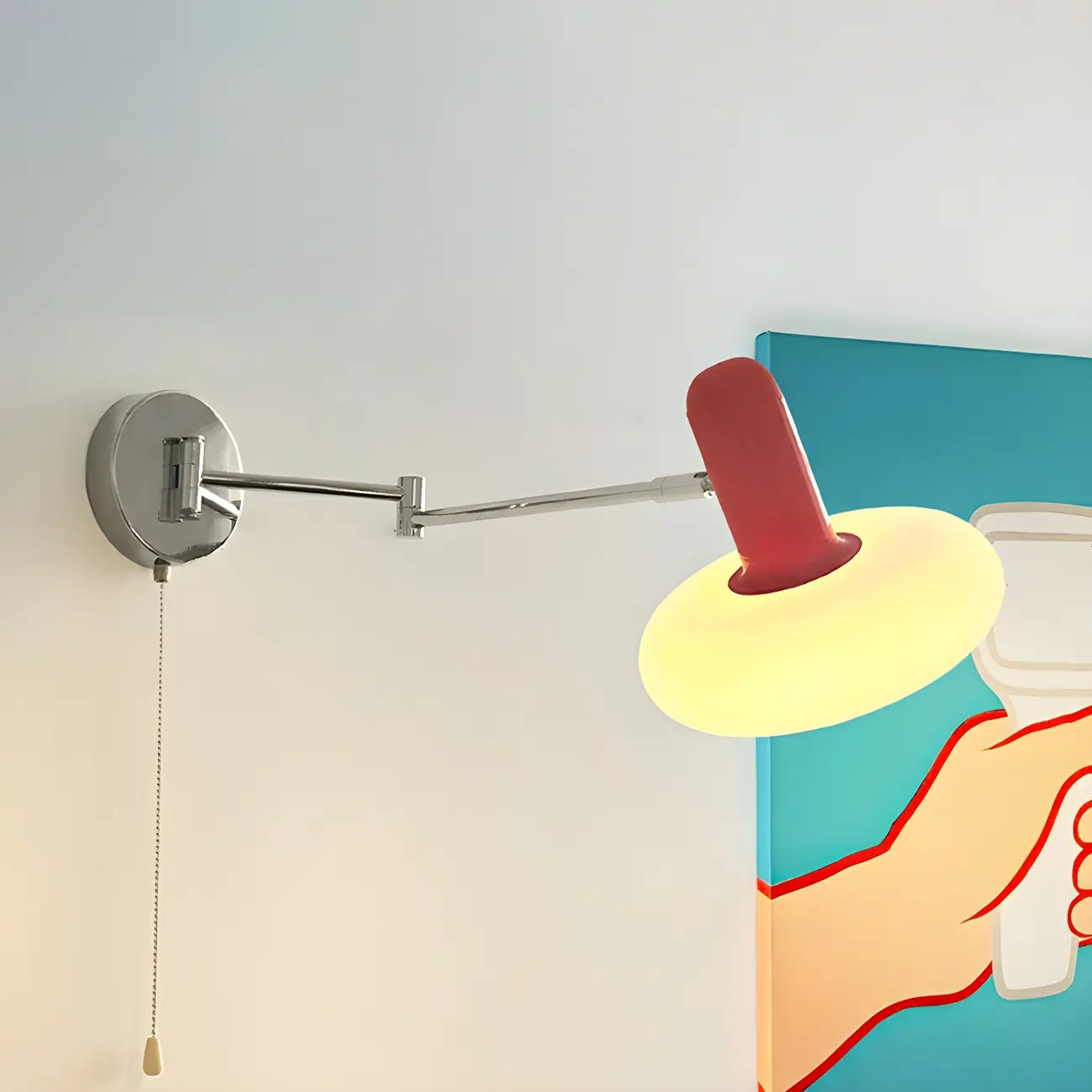 Industrial Metal Stylish Swing Arm Wall Light Image - 6 | homeyfad