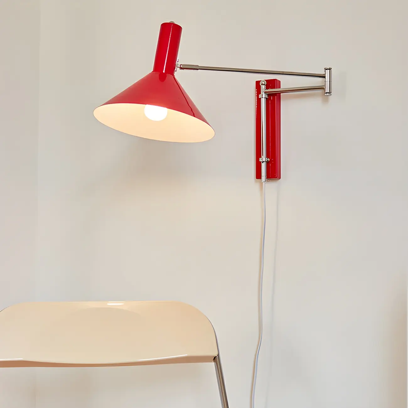 Industrial Metal Stylish Swing Arm Wall Light Image - 8 | homeyfad