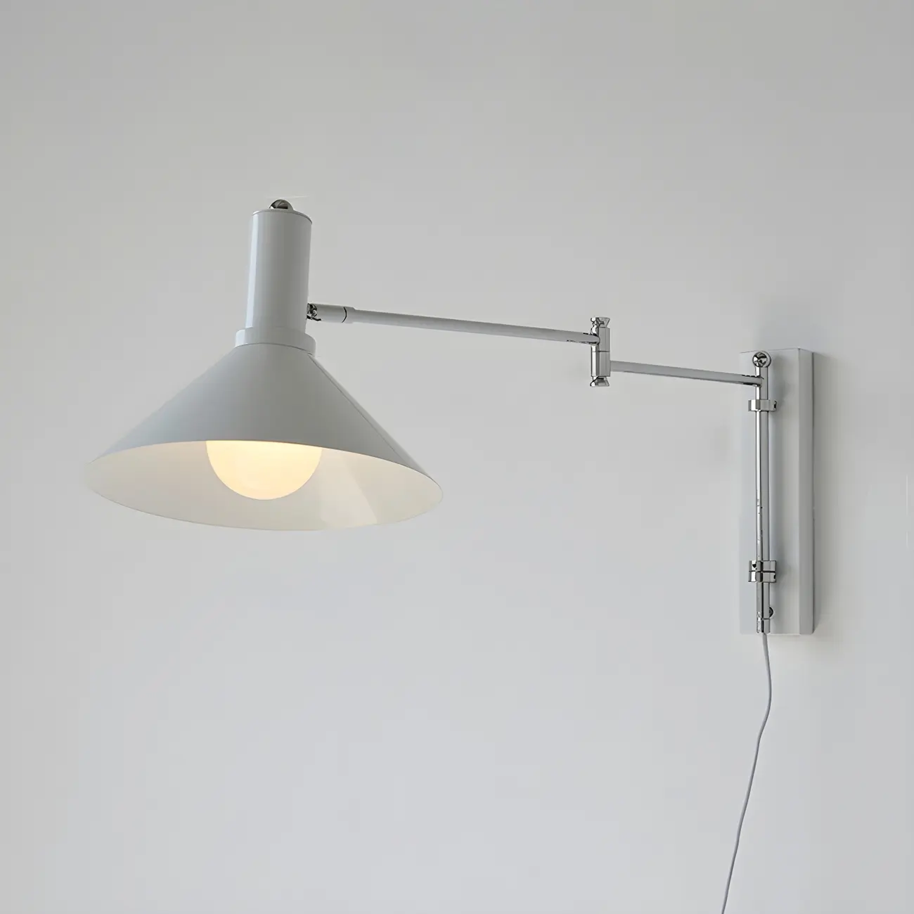 Industrial Metal Stylish Swing Arm Wall Light Image - 12 | homeyfad