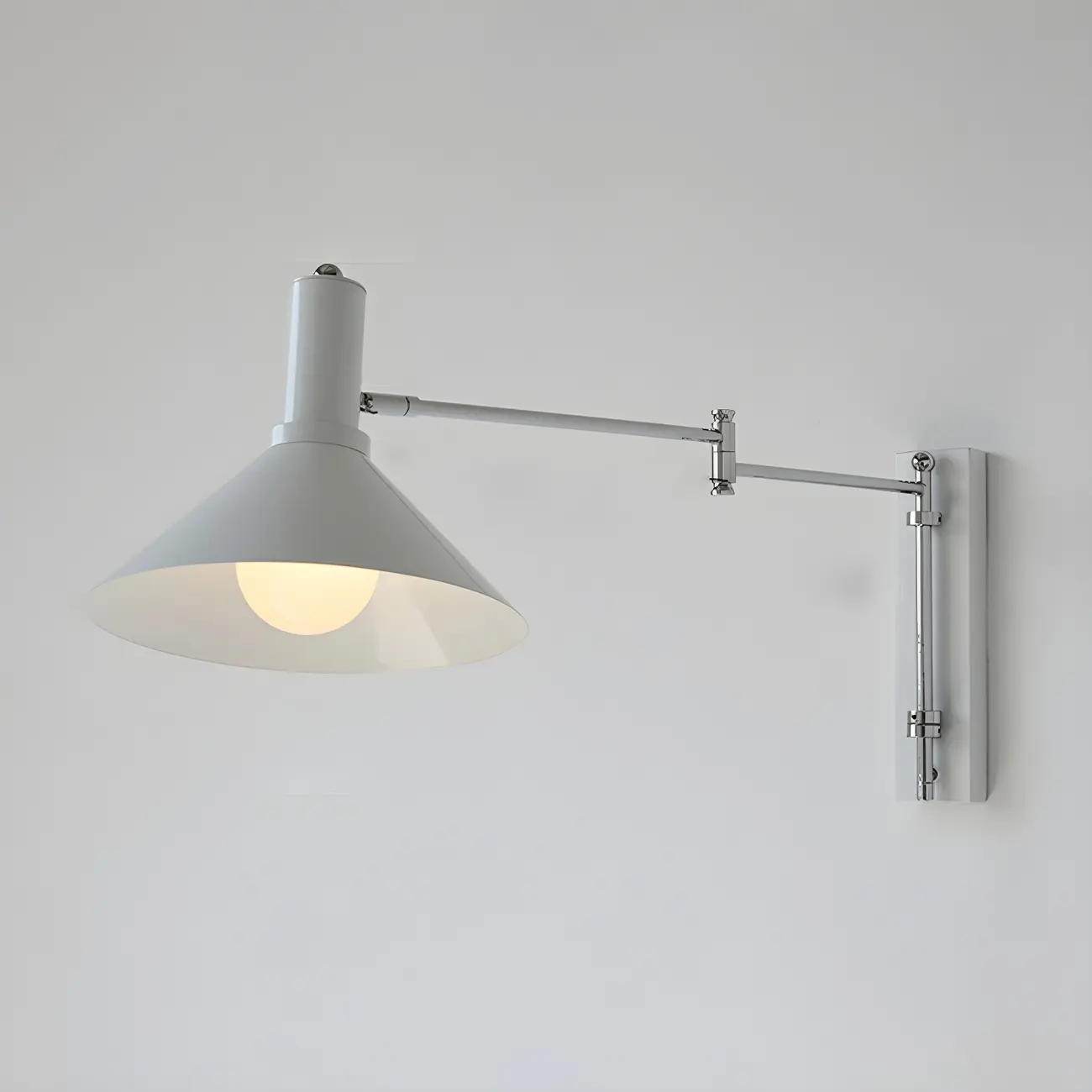 Industrial Metal Stylish Swing Arm Wall Light Image - 11 | homeyfad